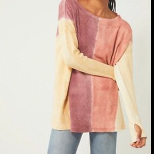 Free People Logan Thermal longsleeve tee